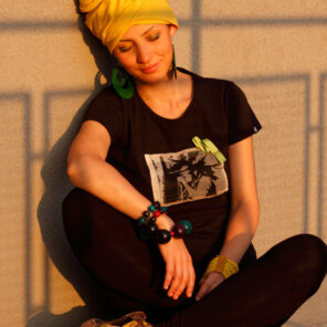 Reggaeholic /t -shirt with silk