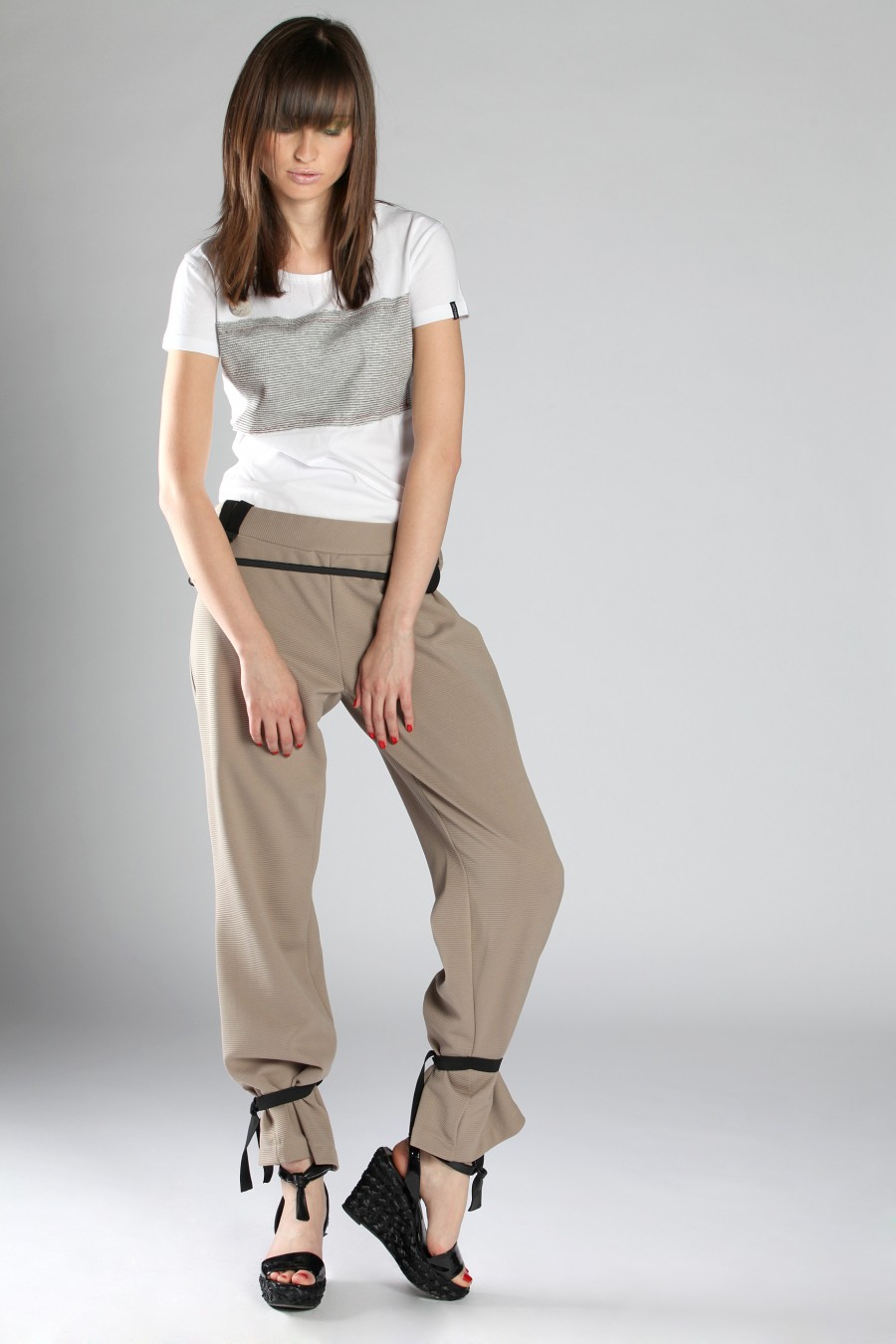 Techno time•trousers with ribbing Techno time•trousers with ribbing