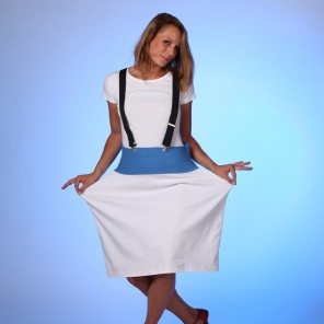 Blue light dress