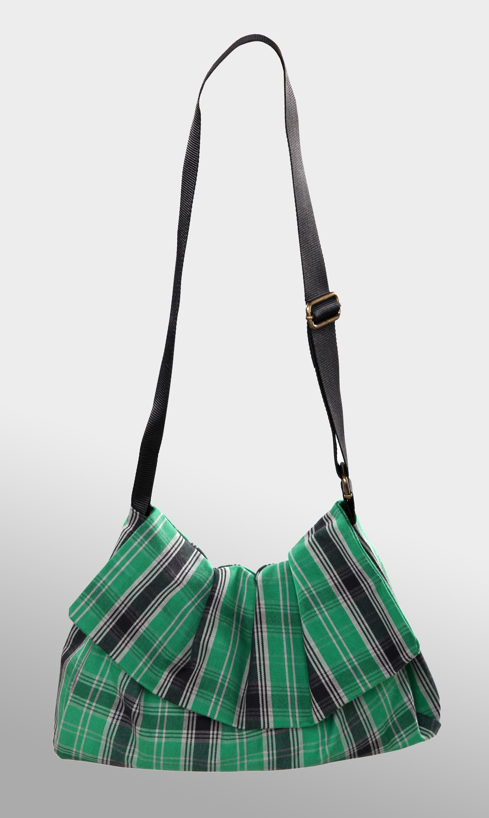 GREEN/BLACK TARTAN BAG GREEN/BLACK TARTAN BAG